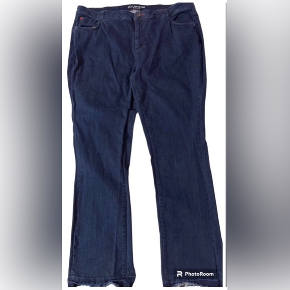 Blue jeans w/ Raw Hem - Peace Love World - Size 22W - Picture 1 of 13